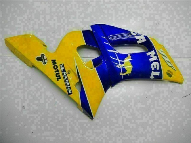 Amarillo Azul ABS Moto Plásticos Yamaha R6 98-02