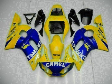 Amarillo Azul ABS Moto Plásticos Yamaha R6 98-02