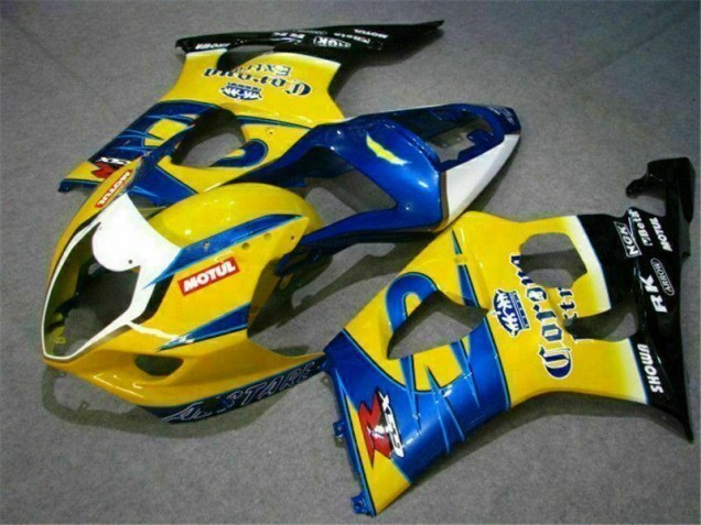 Amarillo Azul Carenado Moto Suzuki GSXR 1000 K3 03-04 Amarillo Azul Carenado Moto Suzuki GSXR 1000 K3 03-04
