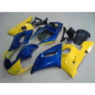 Amarillo Azul Kits Completo Carenado Moto ABS Yamaha R6 98-02