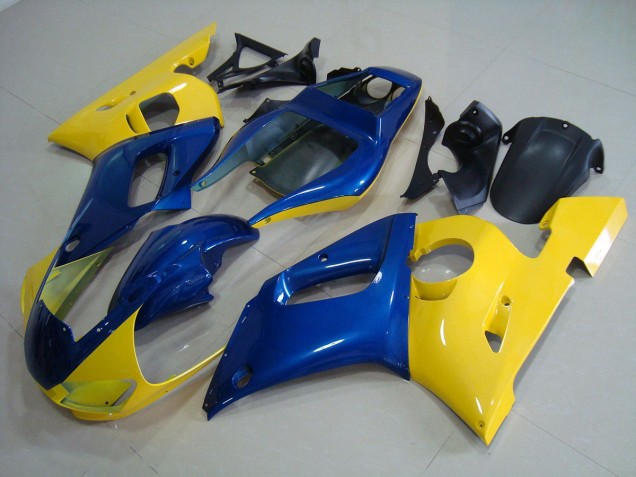 Amarillo Azul Kits Completo Carenado Moto ABS Yamaha R6 98-02
