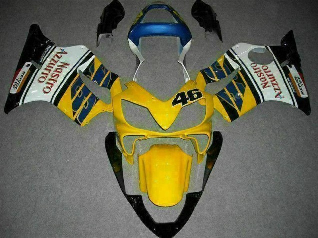 Amarillo Blanco Carenado Moto Honda CBR 600 F4i 01-03 Amarillo Blanco Carenado Moto Honda CBR 600 F4i 01-03