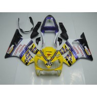Amarillo Blanco Nastro Azzurro Carenado Moto Honda CBR 600 F4i 01-03