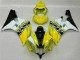 Amarillo Blanco Negro Moto Plástica Yamaha R6 06-07 Amarillo Blanco Negro Moto Plástica Yamaha R6 06-07