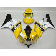 Amarillo Blanco Negro Moto Plástico Yamaha R6 06-07
