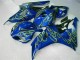 Amarillo Llama Azul Carenado Moto Honda CBR 1000 RR 06-07 Amarillo Llama Azul Carenado Moto Honda CBR 1000 RR 06-07