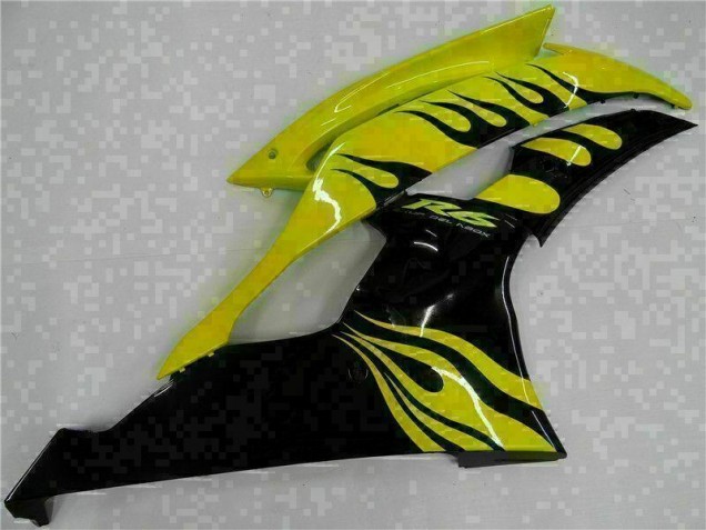 Amarillo Negro ABS Moto Plástica Yamaha R6 08-16