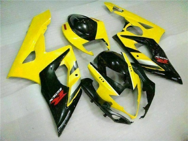 Amarillo Negro Carrocería Motocicletas Suzuki GSXR 1000 K5 05-06 Amarillo Negro Carrocería Motocicletas Suzuki GSXR 1000 K5 05-06