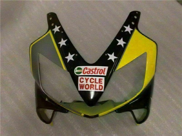 Amarillo Negro Castrol Cycle World Carenado Moto Honda CBR 600 F4i 01-03 Amarillo Negro Castrol Cycle World Carenado Moto Honda CBR 600 F4i 01-03