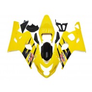 Amarillo Negro Kit ABS Carenado Motocicleta Suzuki GSXR 600 / 750 K4 04-05