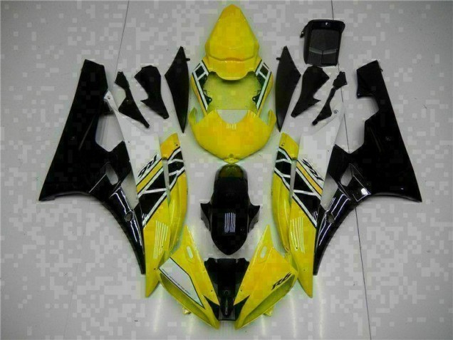 Amarillo Negro Kit Carenado Moto Yamaha R6 06-07 Amarillo Negro Kit Carenado Moto Yamaha R6 06-07