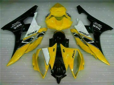 Amarillo Negro Kit Completo Carenado Moto Yamaha R6 06-07