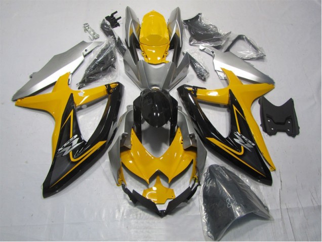 Amarillo Negro Kits Carenado Moto Suzuki GSXR 1000 K7 07-08 Amarillo Negro Kits Carenado Moto Suzuki GSXR 1000 K7 07-08