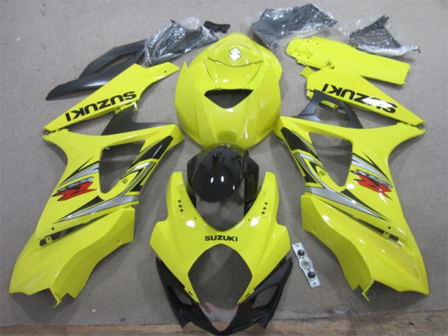 Amarillo Negro Kits Completo Carenado Moto Suzuki GSXR 1000 K7 07-08