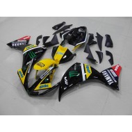 Amarillo Negro Monster Carenado & Plástico Moto Yamaha R1 12-14