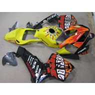 Amarillo Negro Repsol 46 Carenado Moto Honda CBR 600 RR 03-04
