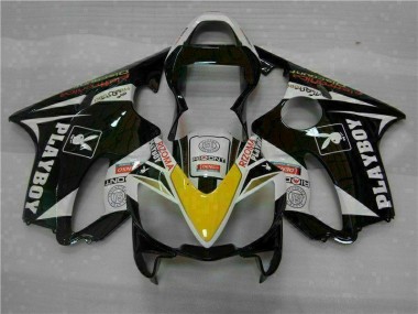 Amarillo Plata Negro Playboy Carenado Moto Honda CBR 600 F4i 01-03