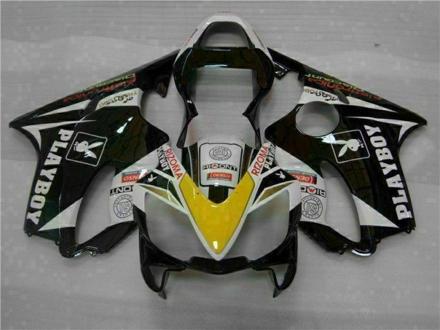 Amarillo Plata Negro Playboy Carenado Moto Honda CBR 600 F4i 01-03