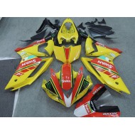 Amarillo Rojo Swan Carenado Moto Yamaha R1 07-08