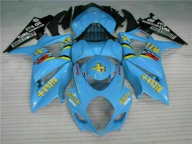 Azul ABS Moto Plástico Suzuki GSXR 1000 K7 07-08
