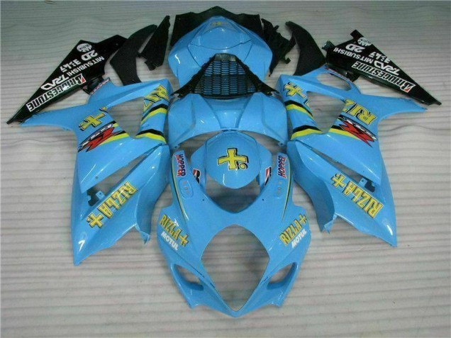 Azul ABS Moto Plástico Suzuki GSXR 1000 K7 07-08 Azul ABS Moto Plástico Suzuki GSXR 1000 K7 07-08