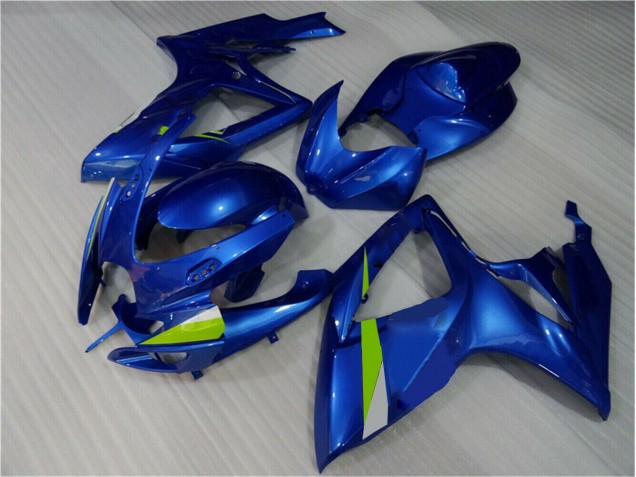 Azul ABS Moto Plástico Suzuki GSXR 600 / 750 K6 06-07 Azul ABS Moto Plástico Suzuki GSXR 600 / 750 K6 06-07
