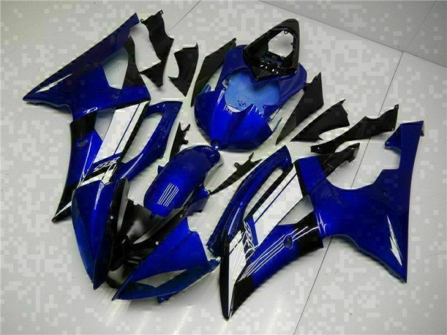 Azul ABS Moto Plásticos Yamaha R6 08-16