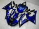 Azul ABS Moto Plásticos Yamaha R6 08-16