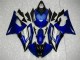 Azul ABS Moto Plásticos Yamaha R6 08-16