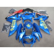 Azul Amarillo Rizla Carenado Moto Suzuki GSXR 600 K11 11-21