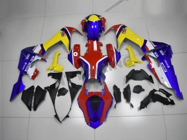 Azul Amarillo Rojo Carenado Moto Honda CBR 1000 RR 17-23