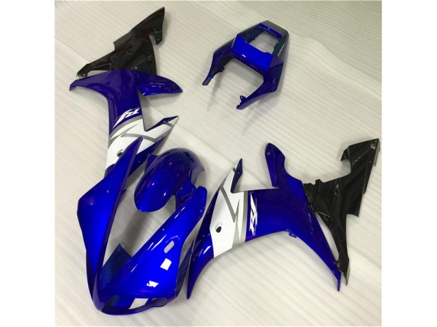 Azul Blanco ABS Carenado Motocicleta Yamaha R1 02-03 Azul Blanco ABS Carenado Motocicleta Yamaha R1 02-03