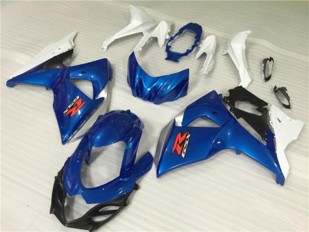 Azul Blanco ABS Kits Carenado Moto Suzuki GSXR 1000 K9 09-16 Azul Blanco ABS Kits Carenado Moto Suzuki GSXR 1000 K9 09-16