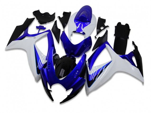 Azul Blanco ABS Kits Carenado Moto Suzuki GSXR 600 / 750 K6 06-07 Azul Blanco ABS Kits Carenado Moto Suzuki GSXR 600 / 750 K6 06-07