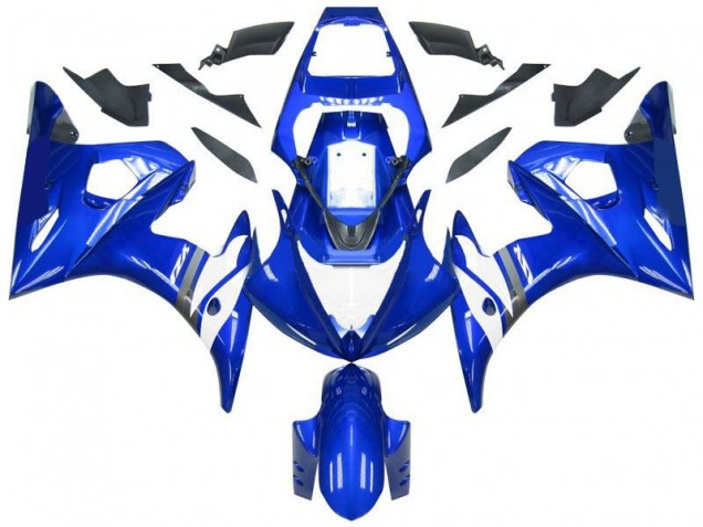 Azul Blanco ABS Kits Carenado Moto Yamaha R6 03-05 Azul Blanco ABS Kits Carenado Moto Yamaha R6 03-05