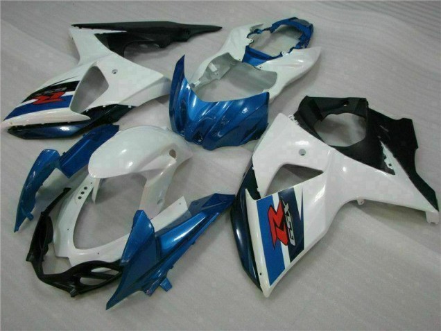 Azul Blanco ABS Moto Plástica Suzuki GSXR 1000 K9 09-16 Azul Blanco ABS Moto Plástica Suzuki GSXR 1000 K9 09-16
