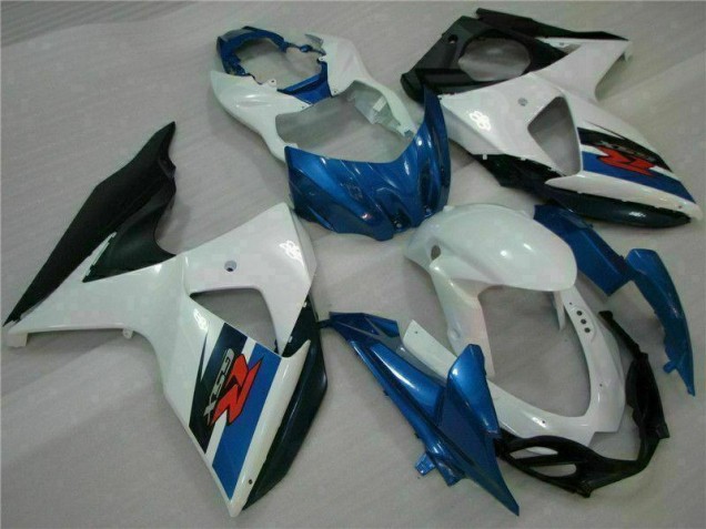 Azul Blanco ABS Moto Plástica Suzuki GSXR 1000 K9 09-16 Azul Blanco ABS Moto Plástica Suzuki GSXR 1000 K9 09-16