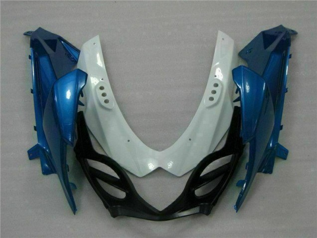 Azul Blanco ABS Moto Plástica Suzuki GSXR 1000 K9 09-16 Azul Blanco ABS Moto Plástica Suzuki GSXR 1000 K9 09-16
