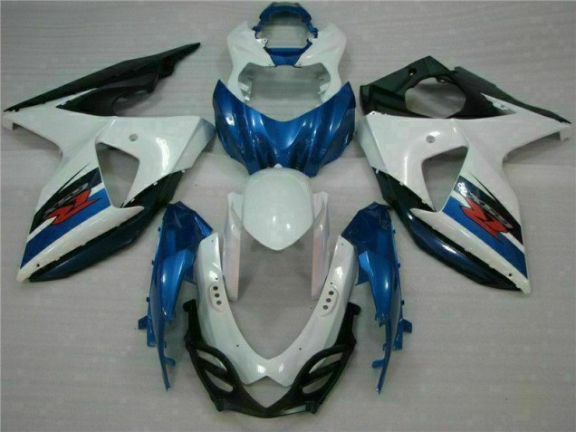 Azul Blanco ABS Moto Plástica Suzuki GSXR 1000 K9 09-16 Azul Blanco ABS Moto Plástica Suzuki GSXR 1000 K9 09-16
