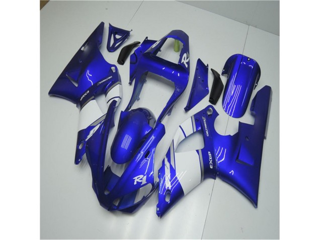 Azul Blanco ABS Moto Plástica Yamaha R1 00-01 Azul Blanco ABS Moto Plástica Yamaha R1 00-01