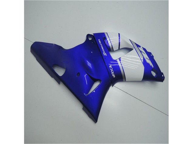Azul Blanco ABS Moto Plástica Yamaha R1 00-01 Azul Blanco ABS Moto Plástica Yamaha R1 00-01