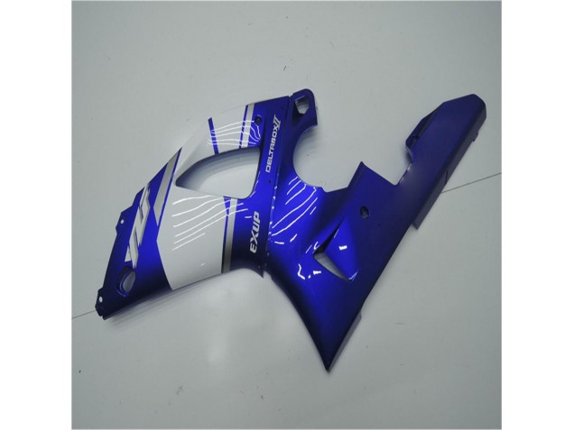 Azul Blanco ABS Moto Plástica Yamaha R1 00-01 Azul Blanco ABS Moto Plástica Yamaha R1 00-01