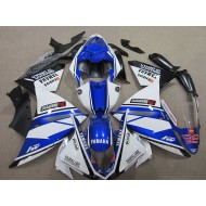 Azul Blanco ABS Moto Plástica Yamaha R1 12-14