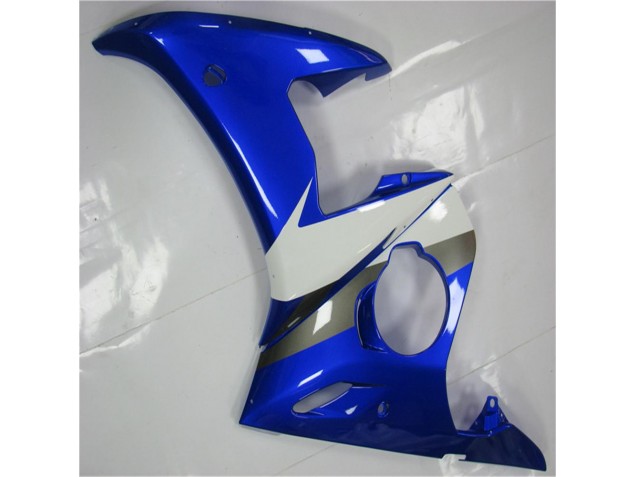 Azul Blanco ABS Moto Plástico Yamaha R6 03-05 Azul Blanco ABS Moto Plástico Yamaha R6 03-05