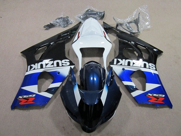 Azul Blanco Calcomanía Kit Carenado Moto Suzuki GSXR 1000 K3 03-04
