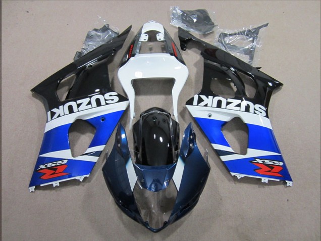 Azul Blanco Calcomanía Kits Completo Carenado Moto ABS Suzuki GSXR 1000 K3 03-04 Azul Blanco Calcomanía Kits Completo Carenado Moto ABS Suzuki GSXR 1000 K3 03-04