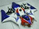 Azul Blanco Carenado Moto Honda CBR 1000 RR 06-07