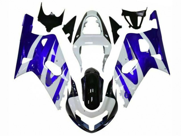 Azul Blanco Carenado Moto Suzuki GSXR 600 / 750 K1 K2 K3 01-03 Azul Blanco Carenado Moto Suzuki GSXR 600 / 750 K1 K2 K3 01-03