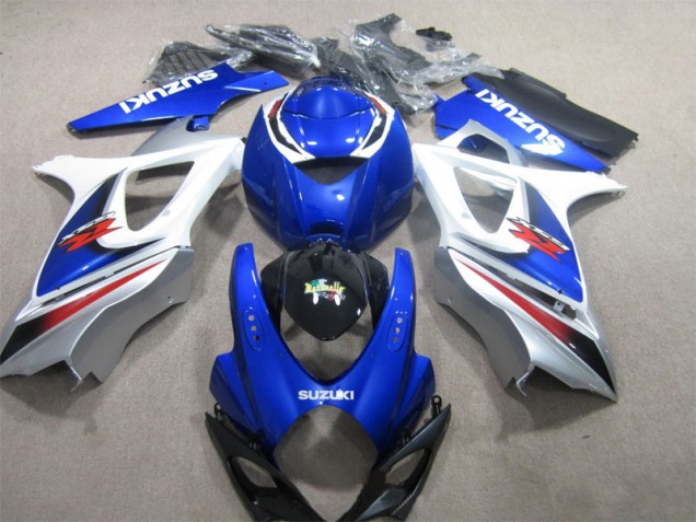Azul Blanco Carrocería Motocicletas Suzuki GSXR 1000 K7 07-08