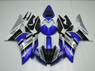 Azul Blanco ENEOS Monster Carenado Moto Yamaha R6 08-16